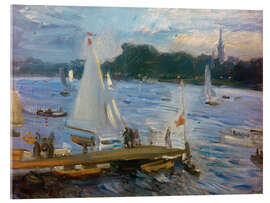 Acrylglasbild Segelboote auf der Alster - Max Slevogt