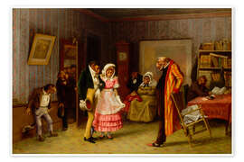 Wandbild Die Ausreißerhochzeit, 1877 - William Holbrook Beard