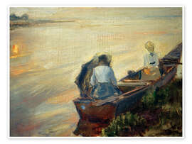 Wandbild Nachen am Chiemsee, 1900 - Max Slevogt