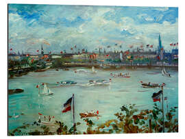 Alubild Neuer Jungfernstieg über die Binnenalster am Kaisertag, 1911 - Lovis Corinth