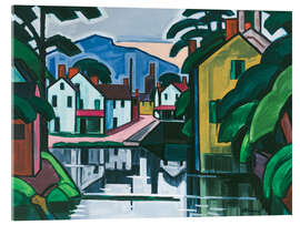 Acrylglasbild Alter Kanalhafen - Oscar Florianus Bluemner, 1914