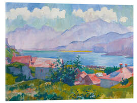 Acrylglasbild Blick auf den Silsersee von Capolago, 1927 - Giovanni Giacometti