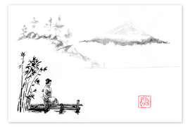 Wandbild Geisha ponton - Péchane