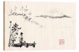 Holzbild Geisha ponton - Péchane