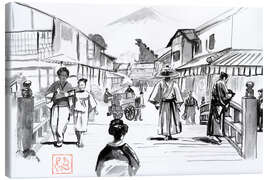 Lienzo Edo bridge - Péchane