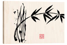 Quadro de madeira Bamboo sketch - Péchane