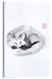 Tableau sur toile Sleeping fox - Péchane