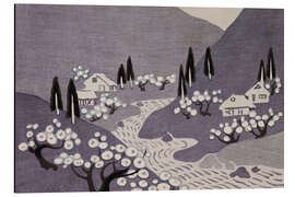 Aluminium print Japanese Village - Asai Chū