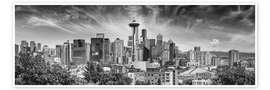 Wandbild Seattle, Panorama - Melanie Viola
