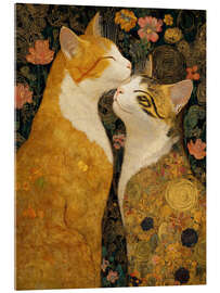 Acrylglasbild Katzenromanze - DejaReve