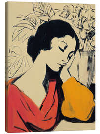 Leinwandbild A Pause in Her Breathing - DejaReve