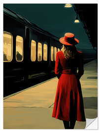 Wandsticker Endstation Sehnsucht - Hommage an E. Hopper