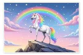 Wandbild Mythisches Einhorn - Mango Art