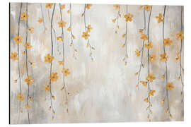 Alubild Goldene Blüten - Mango Art