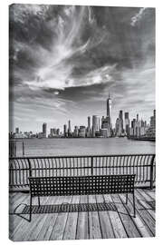 Leinwandbild Blick über den Hudson River auf Lower Manhattan - Melanie Viola