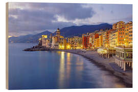 Holzbild Camogli an der Ligurischen Küste - Patrick Lohmüller
