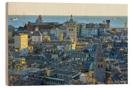 Stampa su legno View of Genoa - Patrick Lohmüller