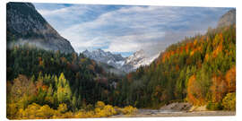 Leinwandbild Herbstfarben im Karwendel - Denis Feiner