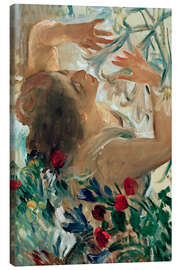 Leinwandbild Frau mit Lilien im Treibhaus, 1911 - Lovis Corinth