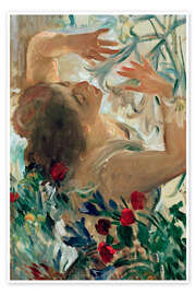 Wandbild Frau mit Lilien im Treibhaus, 1911 - Lovis Corinth