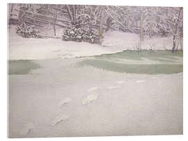 Acrylglasbild Neugefallener Schnee, 1909 - Gustaf Edolf Fjæstad