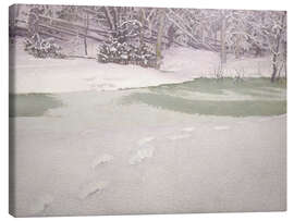 Leinwandbild Neugefallener Schnee, 1909 - Gustaf Edolf Fjæstad