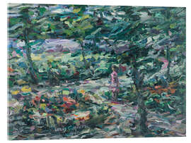 Acrylglasbild Frau im Park - Lovis Corinth