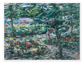 Wandbild Frau im Park - Lovis Corinth