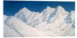 Acrylglasbild Schnee auf dem Himalaya - Vasily Vereshchagin