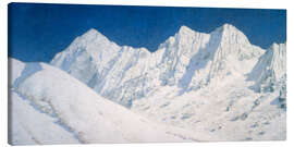 Stampa su tela Snow on the Himalaya - Vasily Vereshchagin