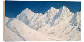 Holzbild Schnee auf dem Himalaya - Vasily Vereshchagin