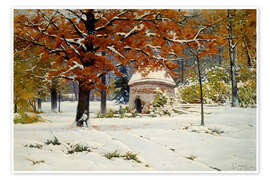 Wandbild Der erste Schnee - Konstantin Yakovlevich Kryshitzky