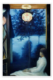 Wandbild Eine japanische Laterne, 1886 - Oda Krohg