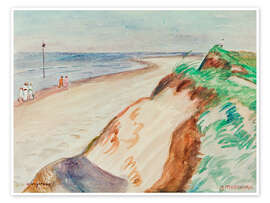 Wandbild Strandwanderer auf Wangerooge - Otto Modersohn