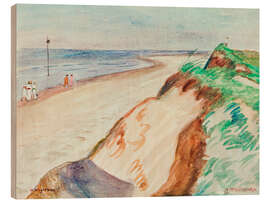 Holzbild Strandwanderer auf Wangerooge - Otto Modersohn