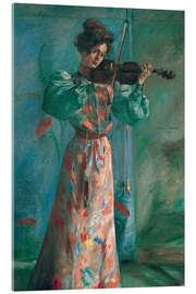 Acrylglasbild Die Geigenspielerin