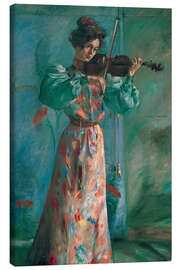 Leinwandbild Die Geigenspielerin - Lovis Corinth