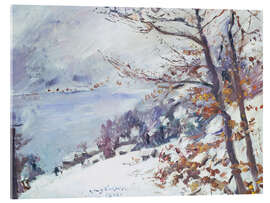 Acrylglasbild Walchensee im Winter - Lovis Corinth