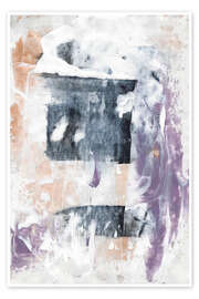 Poster Abstract painting Space - Annick