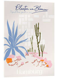 Acrylglasbild Botanical Bliss: Planten un Blomen, Hamburg - Annick