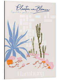 Alubild Botanical Bliss: Planten un Blomen, Hamburg - Annick
