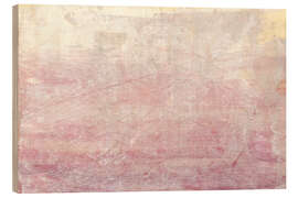 Holzbild Abstrakter, dunstiger Sonnenuntergang - Annick