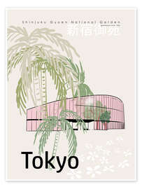 Poster Shinjuku Gyoen National Garden, Tokyo - Annick