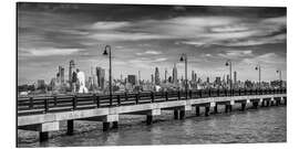Alubild Manhattan Panorama Skyline vom Hudson River - Melanie Viola