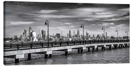 Leinwandbild Manhattan Panorama Skyline vom Hudson River - Melanie Viola