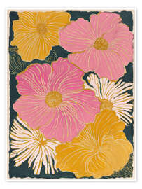 Wandbild Blumenrhythmus - DejaReve