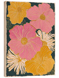 Holzbild Blumenrhythmus - DejaReve