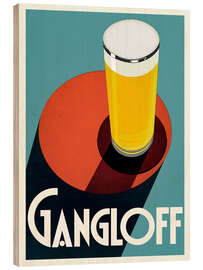 Holzbild Gangloff Bier - Jean D'Ylen