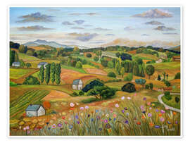 Wandbild Wiesenflüstern - Ángeles M. Pomata