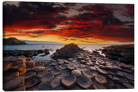 Leinwandbild Giant Causeway, County Antrim, Nordirland - Dieter Meyrl
